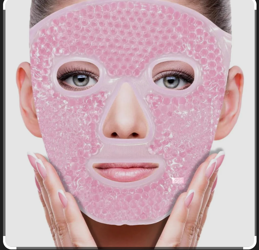 Máscara facial de gel frío/calor