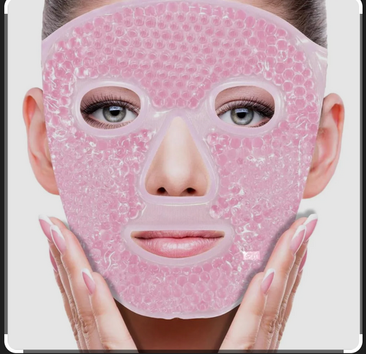 Máscara facial de gel frío/calor