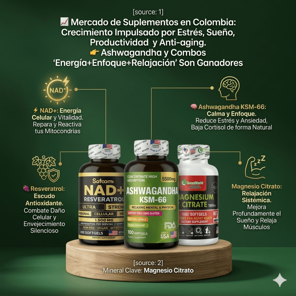 NAD + ASHWAGANDHA + MAGNESIUM CITRATE